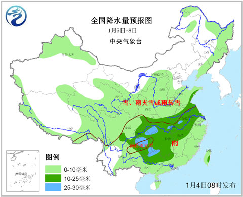 全國降水量預(yù)報圖